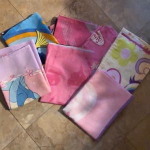 Lot of kids pillow cases